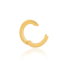 Mini 14k High Polish Flat Oval Charm Clip Holder Enhancer