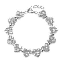 Pave Diamond Jumbo Love of Hearts Bracelet