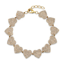 Pave Diamond Jumbo Love of Hearts Bracelet