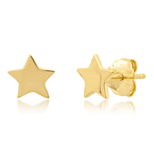 Gold Star Stud Earrings
