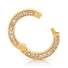 Double Sided Round Diamond Charm Clip Holder Enhancer