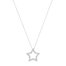 Open Diamond Star Twinkle Necklace