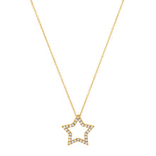 Open Diamond Star Twinkle Necklace