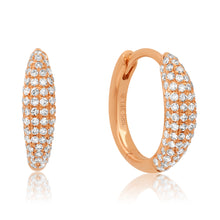 Multi Row Small Diamond Hoops