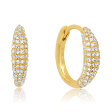 Multi Row Small Diamond Hoops