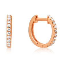 Luxe Small Diamond Huggie Hoop Earrings