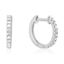Luxe Small Diamond Huggie Hoop Earrings