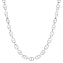 Gold & Diamond Mariner Link Chain Necklace