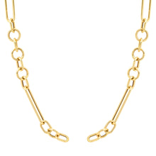 Open Front In the Mix Link Chain Necklace
