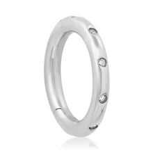Round Medium Diamond Tube Charm Clip Holder Enhancer