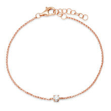 Delicate Diamond Solo Shape Bracelet