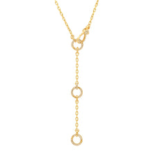 Triple Diamond Enhancer Lariat Chain with Diamond Clasp