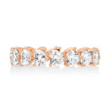 Diamond Solitaire Heart Eternity Ring