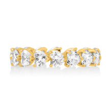 Diamond Solitaire Heart Eternity Ring