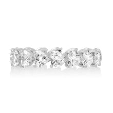 Diamond Solitaire Heart Eternity Ring