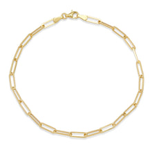 Gold Paperclip Link Anklet