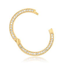 Large Double Sided Round Diamond Charm Clip Holder Enhancer