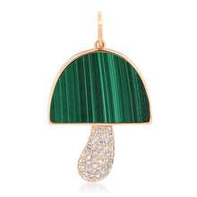 Malachite or Mother of Pearl Diamond Mushroom