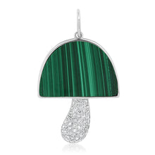 Malachite or Mother of Pearl Diamond Mushroom