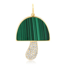 Malachite or Mother of Pearl Diamond Mushroom