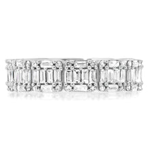 Diamond Baguette Illusion Band Ring
