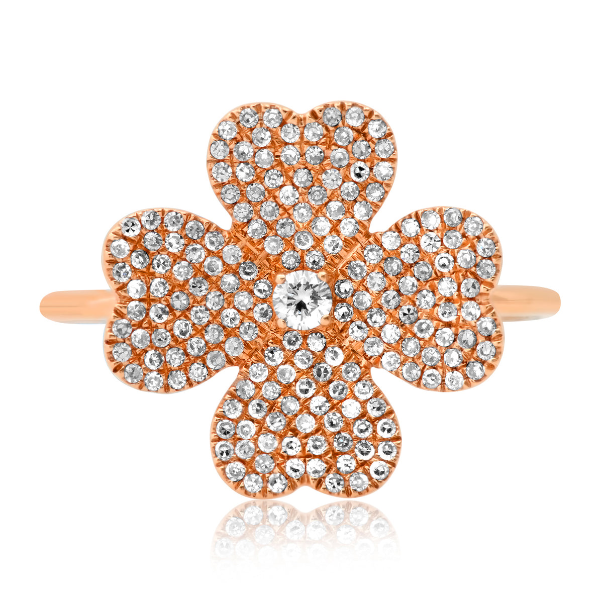 Gold Lucky Clover Bracelet / Orange - Hello My Love