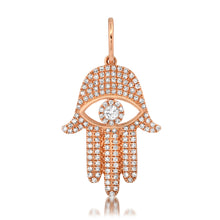 Diamond Evil Eye Hamsa Protection Charm