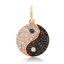 Diamond Yin Yang Good Luck Charm 