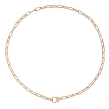 Lovely Full Diamond Link Chain Necklace with Diamond Clasp