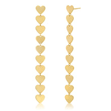 Drop It Like It's Hearts Gold Earrings
