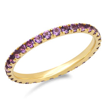 Standard Gemstone Eternity Band Ring