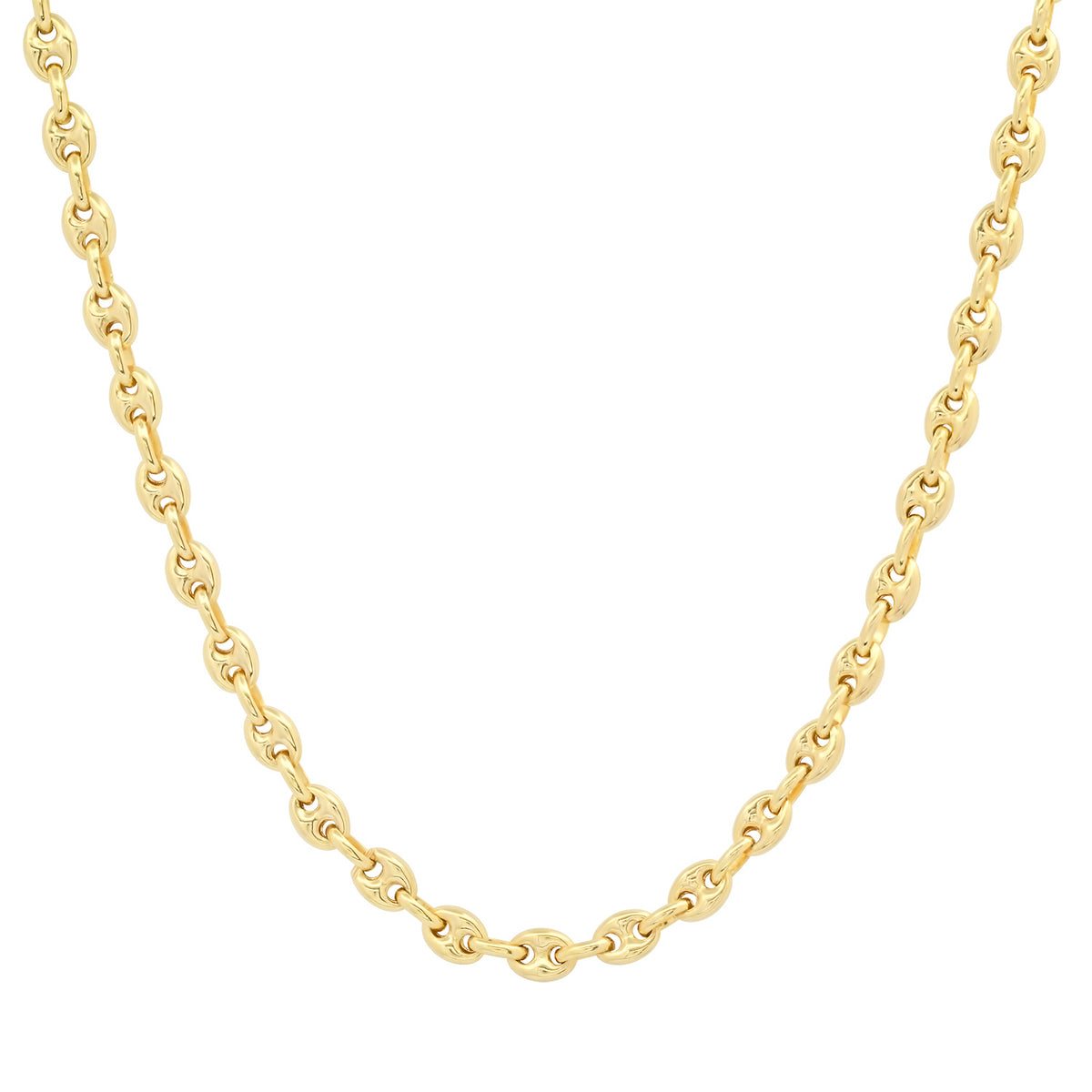 Petite Puff Mariner Chain Link Necklace