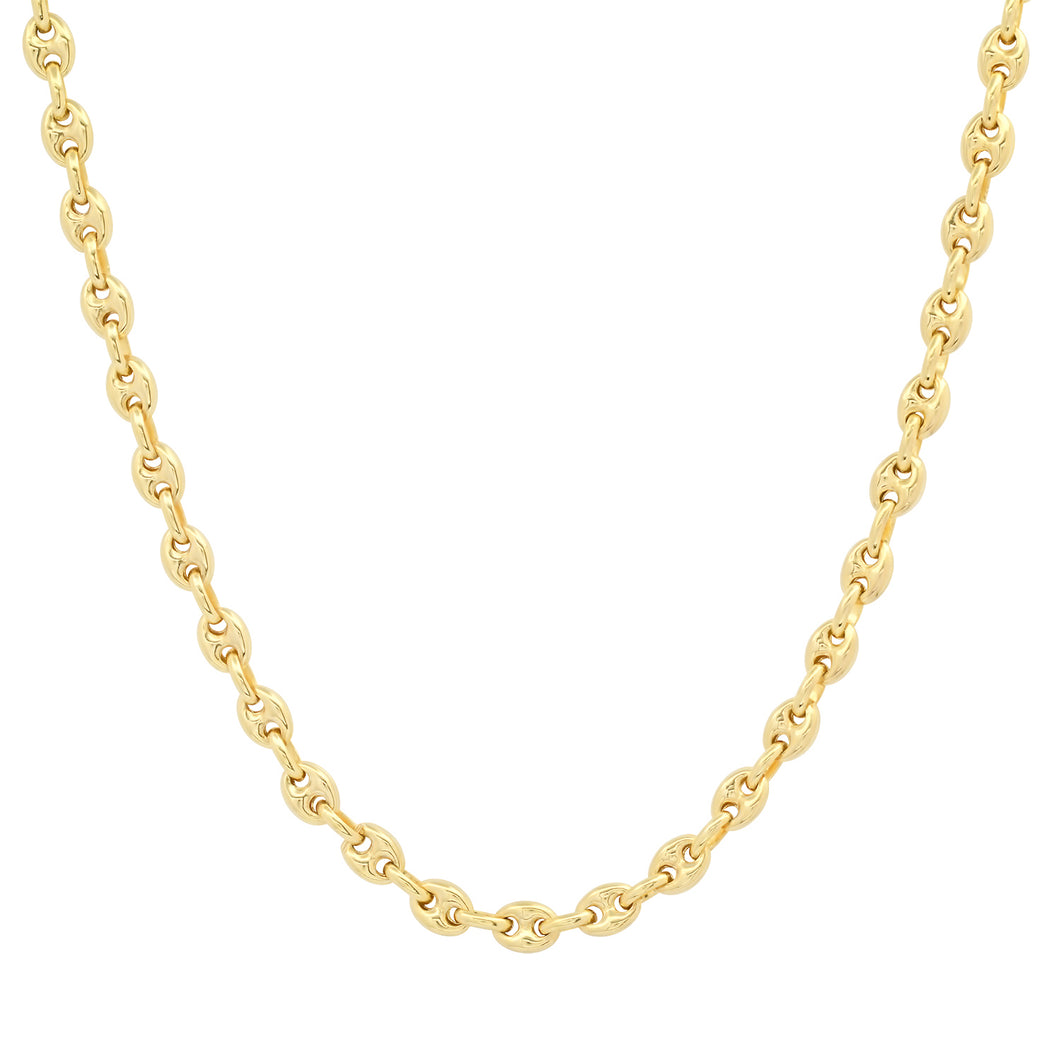 Petite Puff Mariner Chain Link Necklace