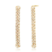 The Influencer Diamond Chain Drop Earrings
