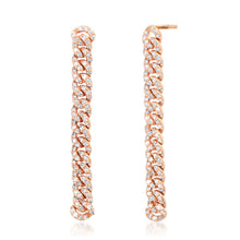 The Influencer Diamond Chain Drop Earrings