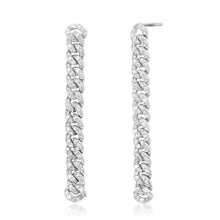 The Influencer Diamond Chain Drop Earrings