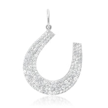 Lucky You Diamond Horseshoe Charm Pendant