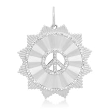 Fluted Diamond Harmony & Peace Pendant