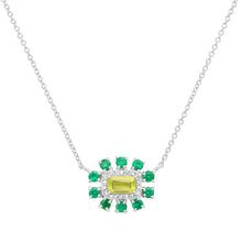 Gemstone & Diamond Garden Party Necklace