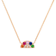 Semiprecious Delicate Rainbow Bright Necklace