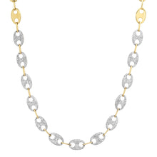 The Jewel Diamond Mariner Link Chain Necklace