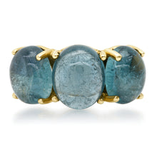 One of a Kind Jumbo Gumdrop Three Stone Cabochon Ring
