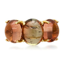 One of a Kind Jumbo Gumdrop Three Stone Cabochon Ring