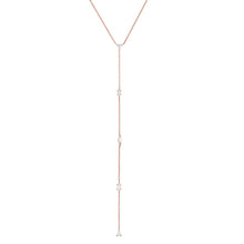 Perfect Your Plunge Multi Shape Diamond Lariat