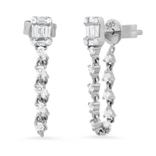 Stella Diamond Illusion Chain Wrap Earrings