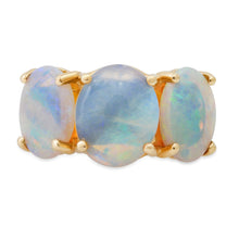 One of a Kind Jumbo Gumdrop Three Stone Cabochon Ring
