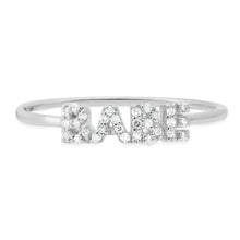 Hey Babe Diamond Plaque Ring