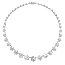 Graduated Diamond Miss Daisy Illusion Tennis Necklace