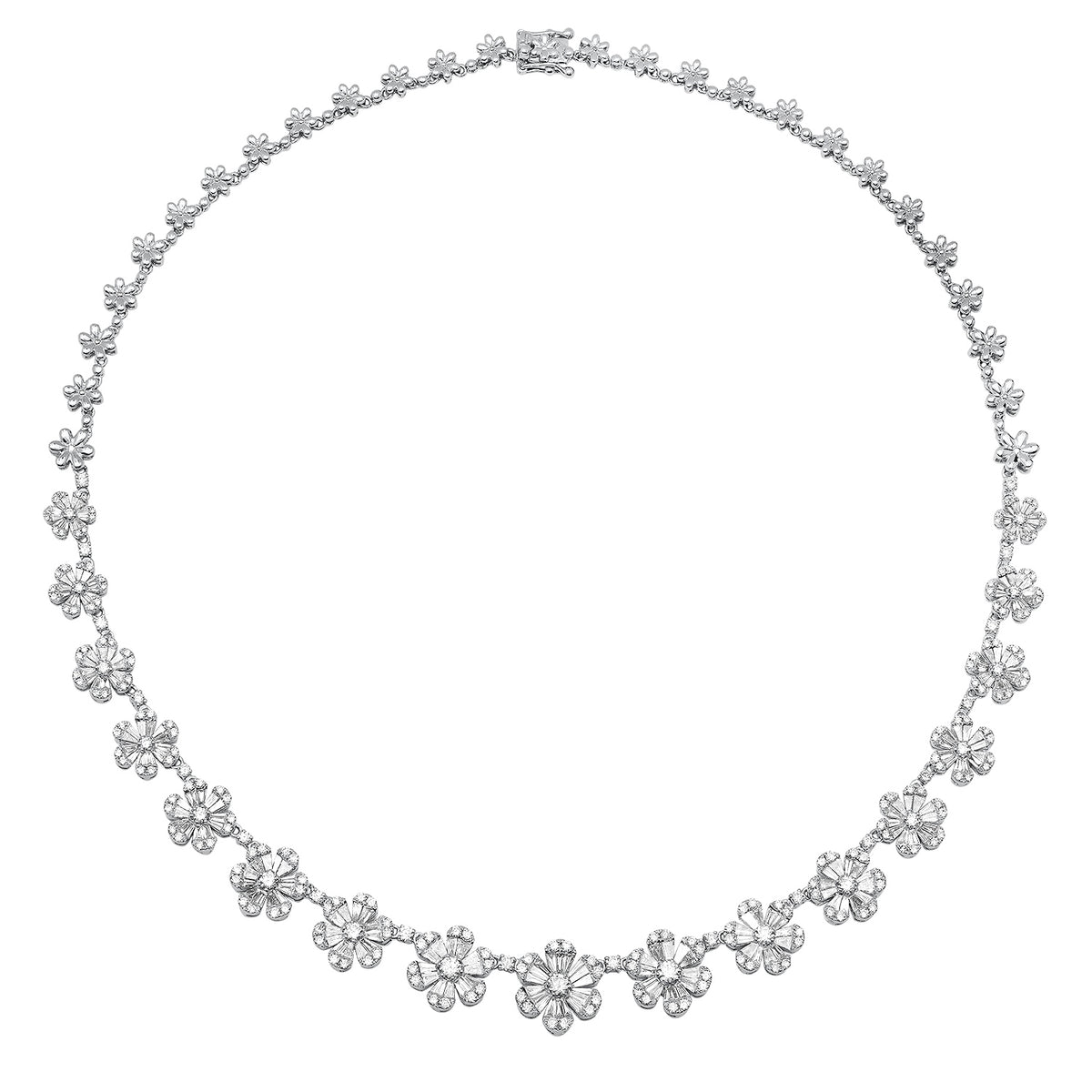 【twentyoneaugust】DAISY PEARL NECKLACE DIAMOND DAISY CHOKER - TWENTYONEAUGUST | 60% - Asian Fashion