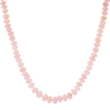 Pink Opal Gemstone Beaded Necklace